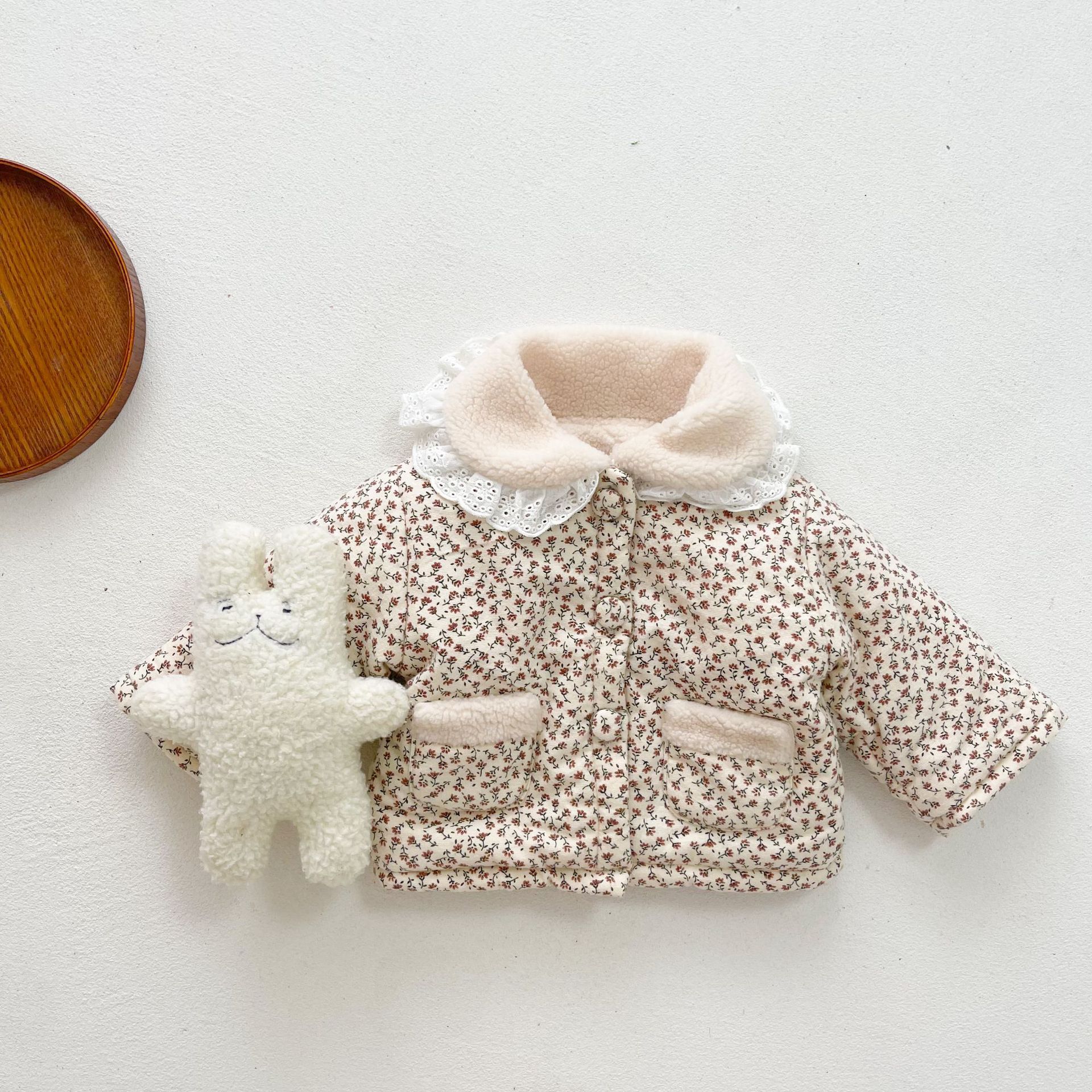 Floral Quilted Jacket for Kids