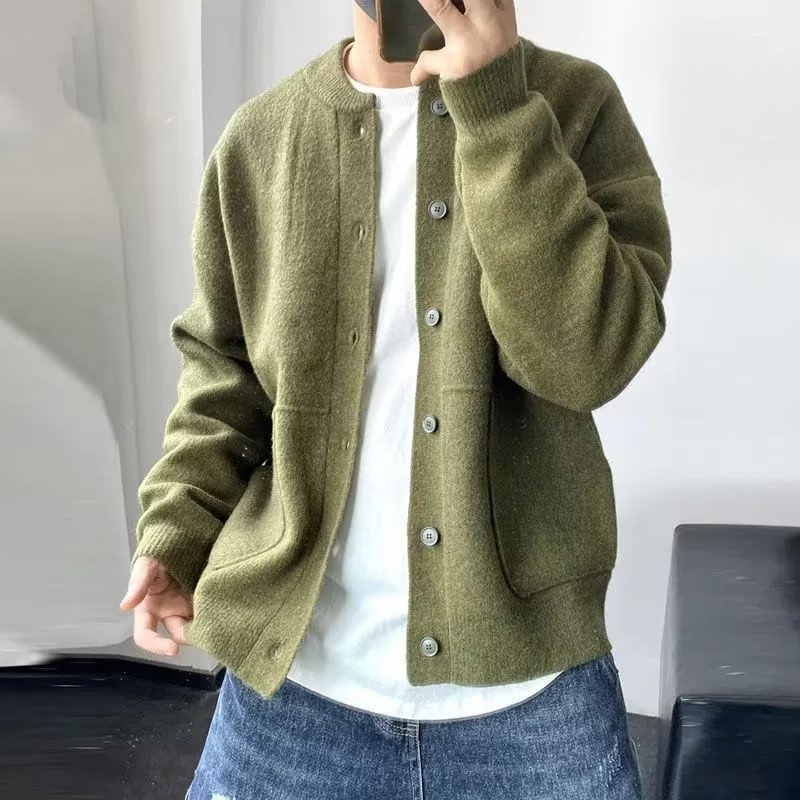 Stylish cardigan on display