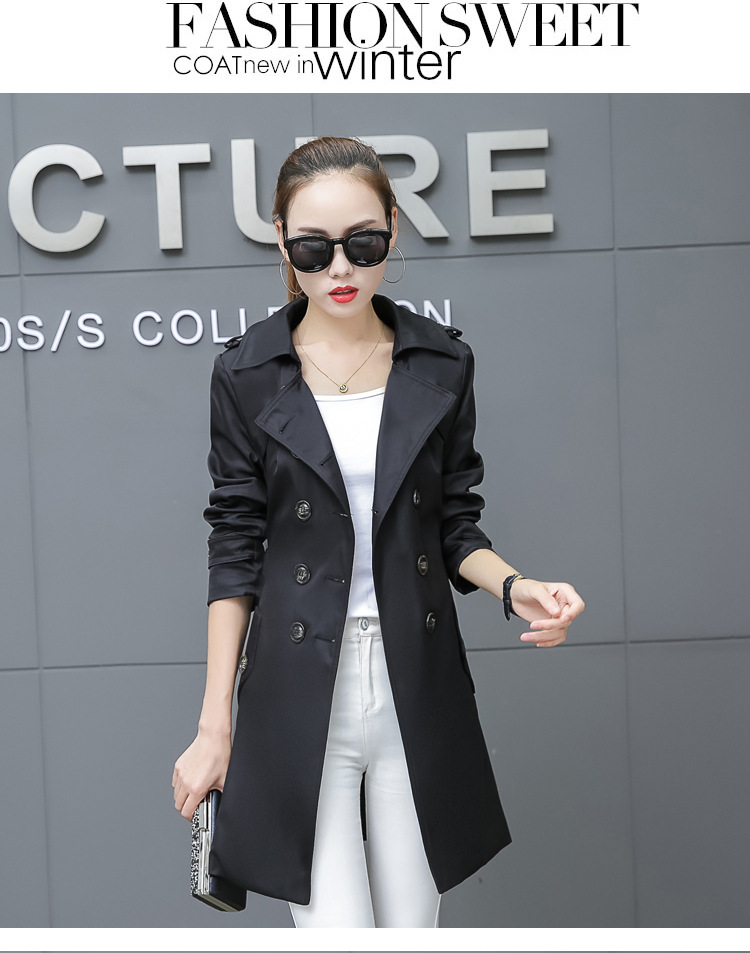 Slim Women Trench Coat