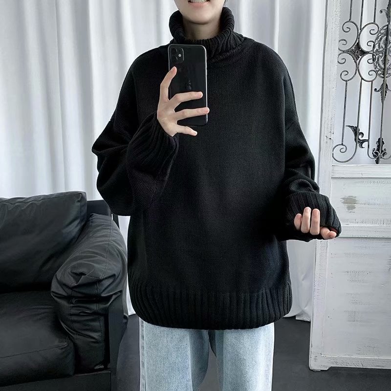Knitted Bottoming Shirt - Casual Look
