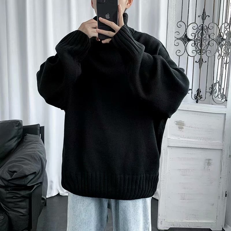 Knitted Bottoming Shirt - Gray Color