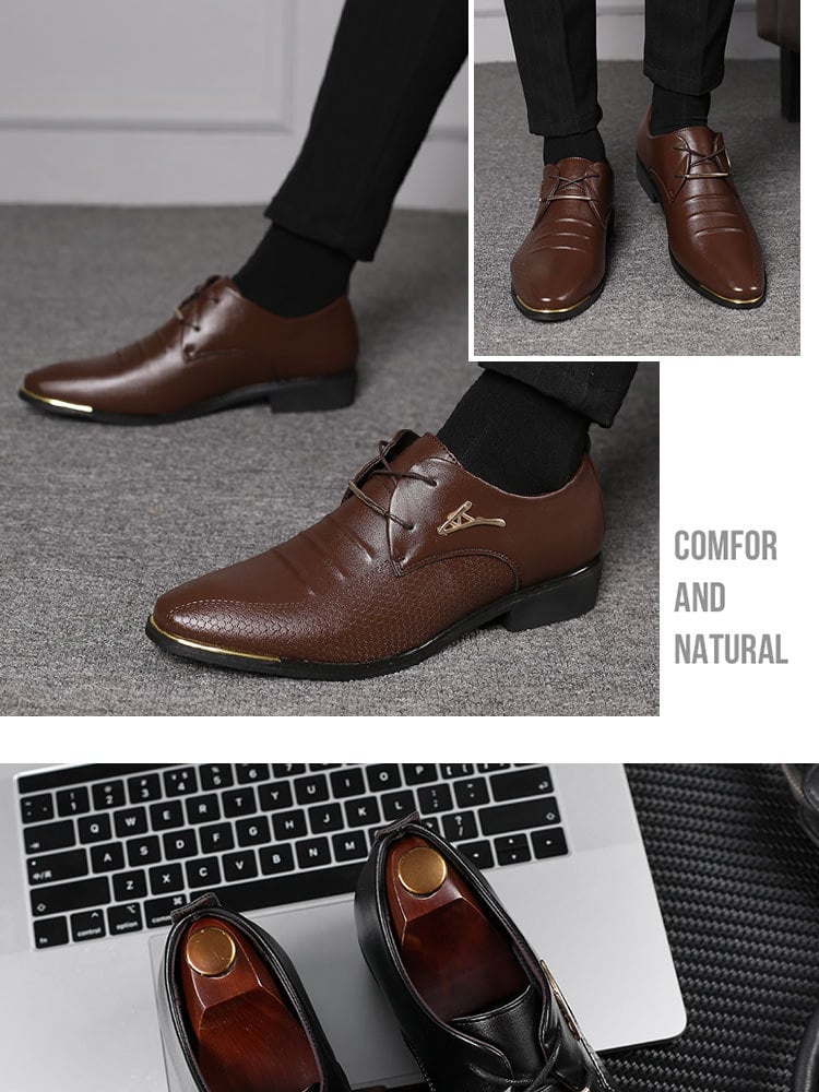 Business Formal Men's Lace-up Casual Shoes 4