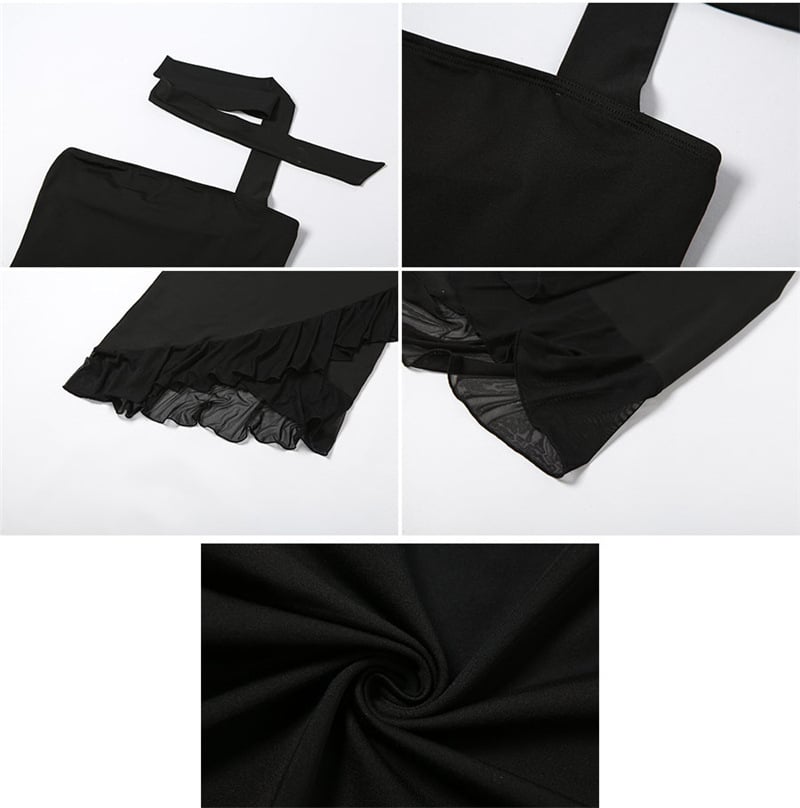 Robe Halter à Épaules Dénudées 5