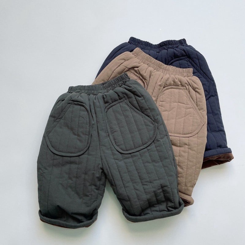 Khaki Striped Pants