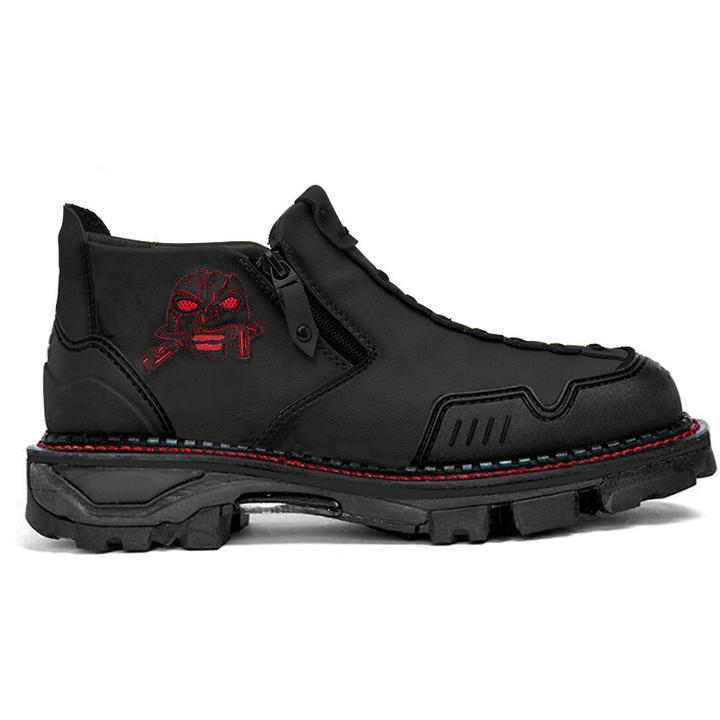Men's Fashion Halloween Skull Booties 4