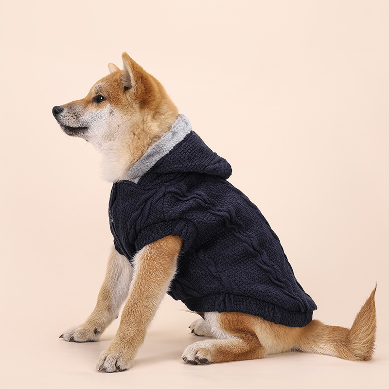 Pet Sweater in Navy Blue