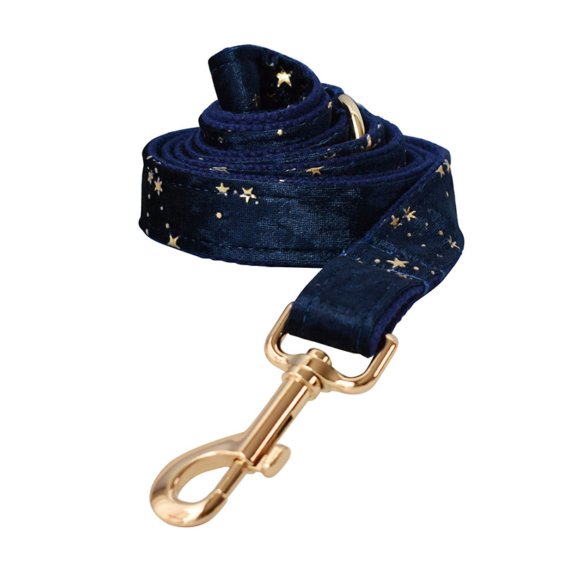 Blue Star Flannel Gold Buckle Dog Ring Image 4
