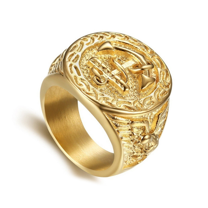 Bague Hip Hop en acier inoxydable 4
