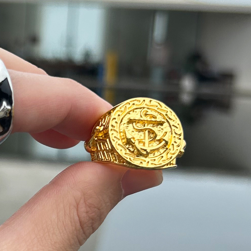 Bague Hip Hop en acier inoxydable 3