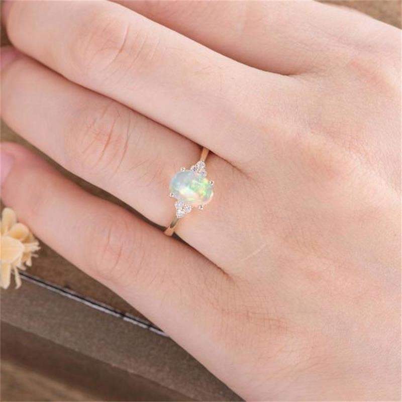 Inlaid Opal Ring - Image 1