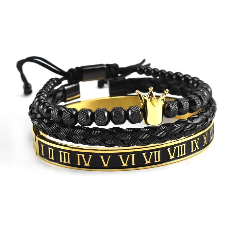 Glossy Crown Woven Bracelet Image 1