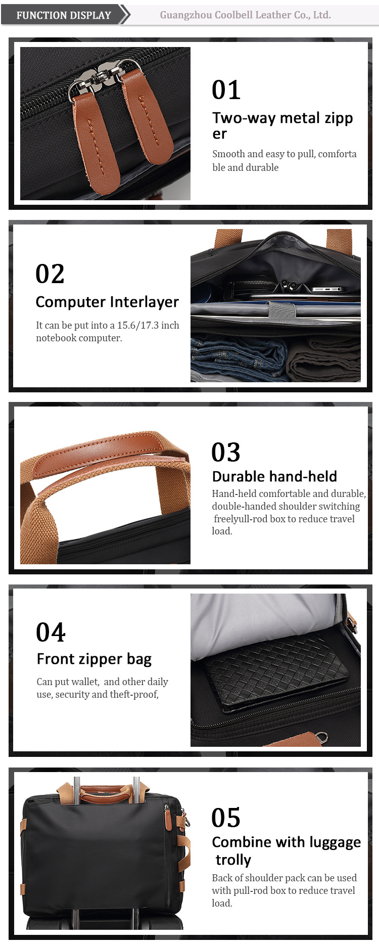 Men's Multifunctional Backpack Image 4