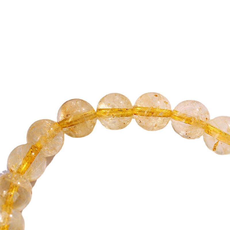 Women's Fashion Simple And Natural Gold Rutilated Quartz Bracelet 5