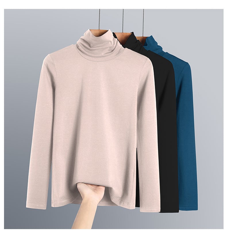 Pure Cotton Turtleneck Shirt Image 1