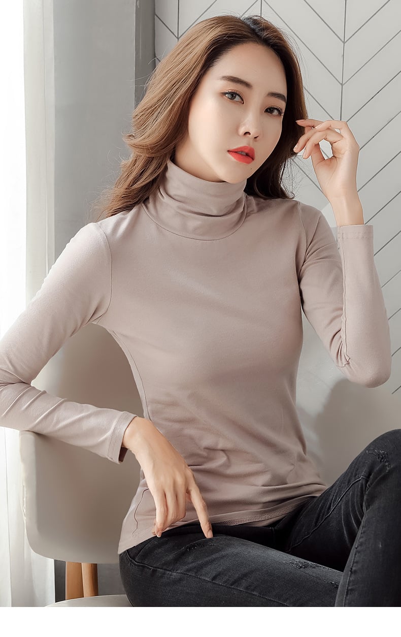 Pure Cotton Turtleneck Shirt Image 5
