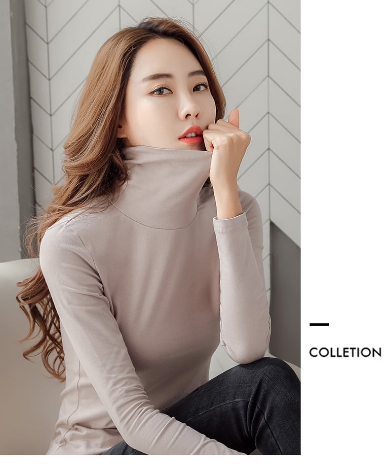 Pure Cotton Turtleneck Shirt Image 6