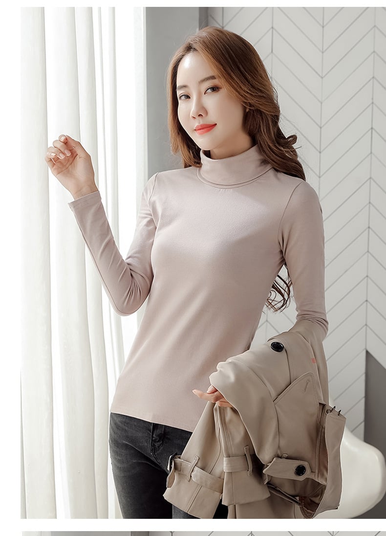Pure Cotton Turtleneck Shirt Image 4