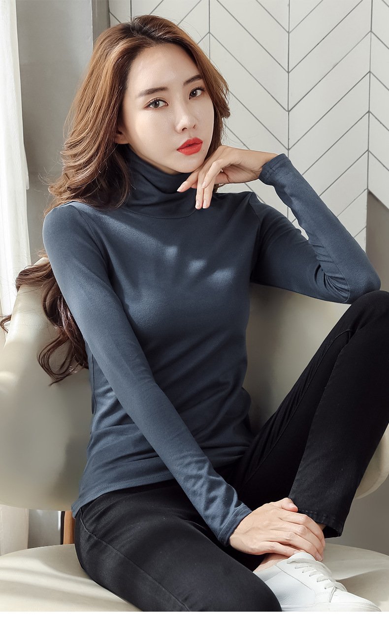 Pure Cotton Turtleneck Shirt Image 7