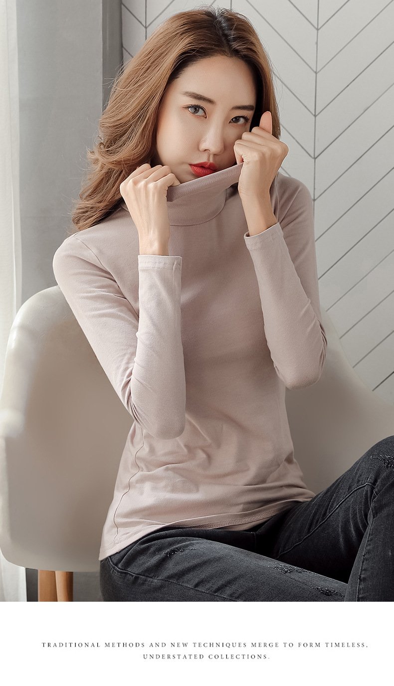 Pure Cotton Turtleneck Shirt Image 3