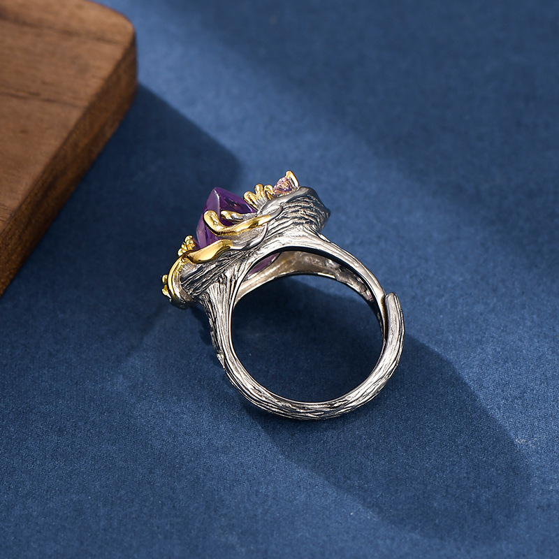 S925 Silver Italian Two-tone Ring Image 1