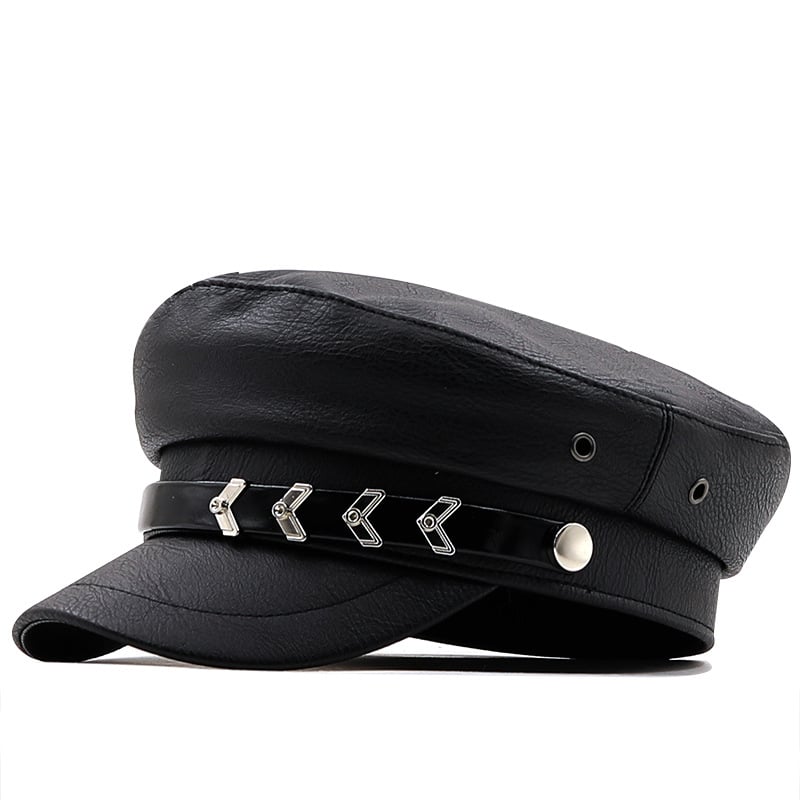Men And Women Retro Personality Chain Navy Hat Style 3