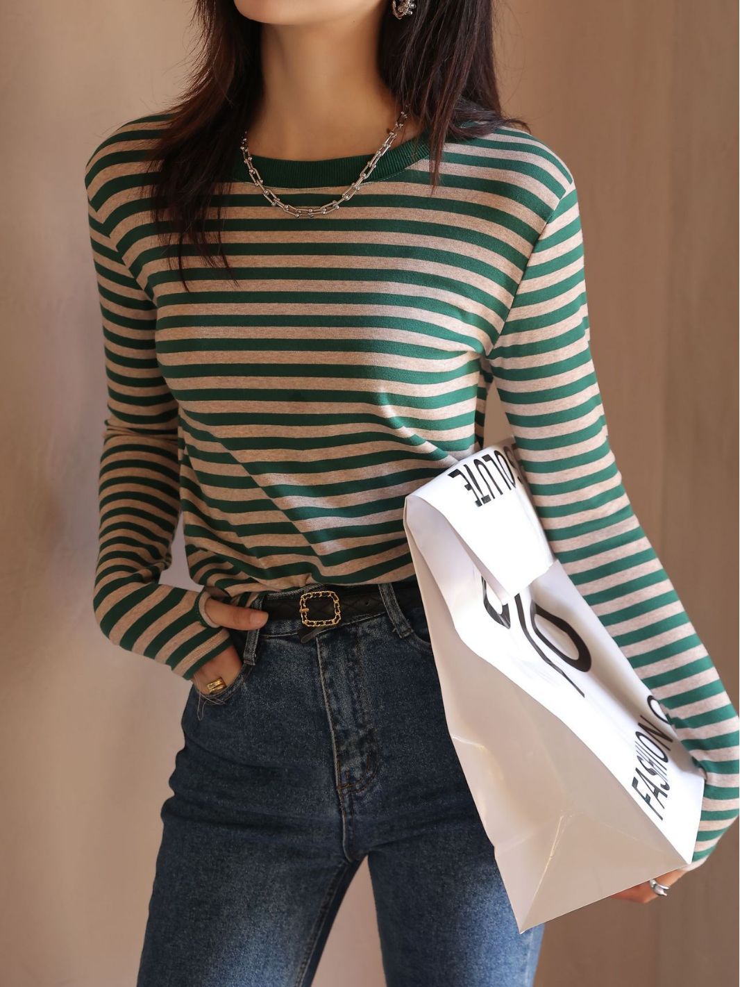 Black Striped T-shirt