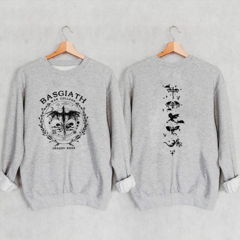 Gold Dragon Fourth Wing Sweatshirt Basgiath - Image 2