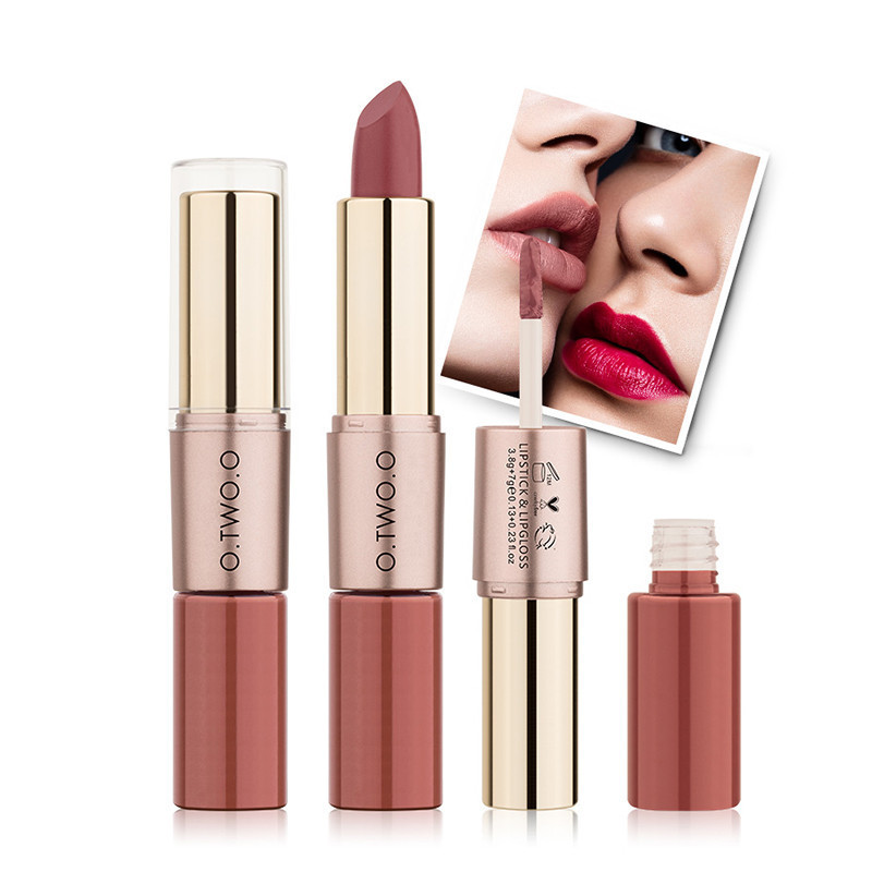 Double-headed Matte Finish Lip Gloss Lipstick
