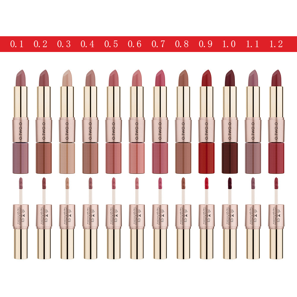 Double-headed Matte Finish Lip Gloss Lipstick