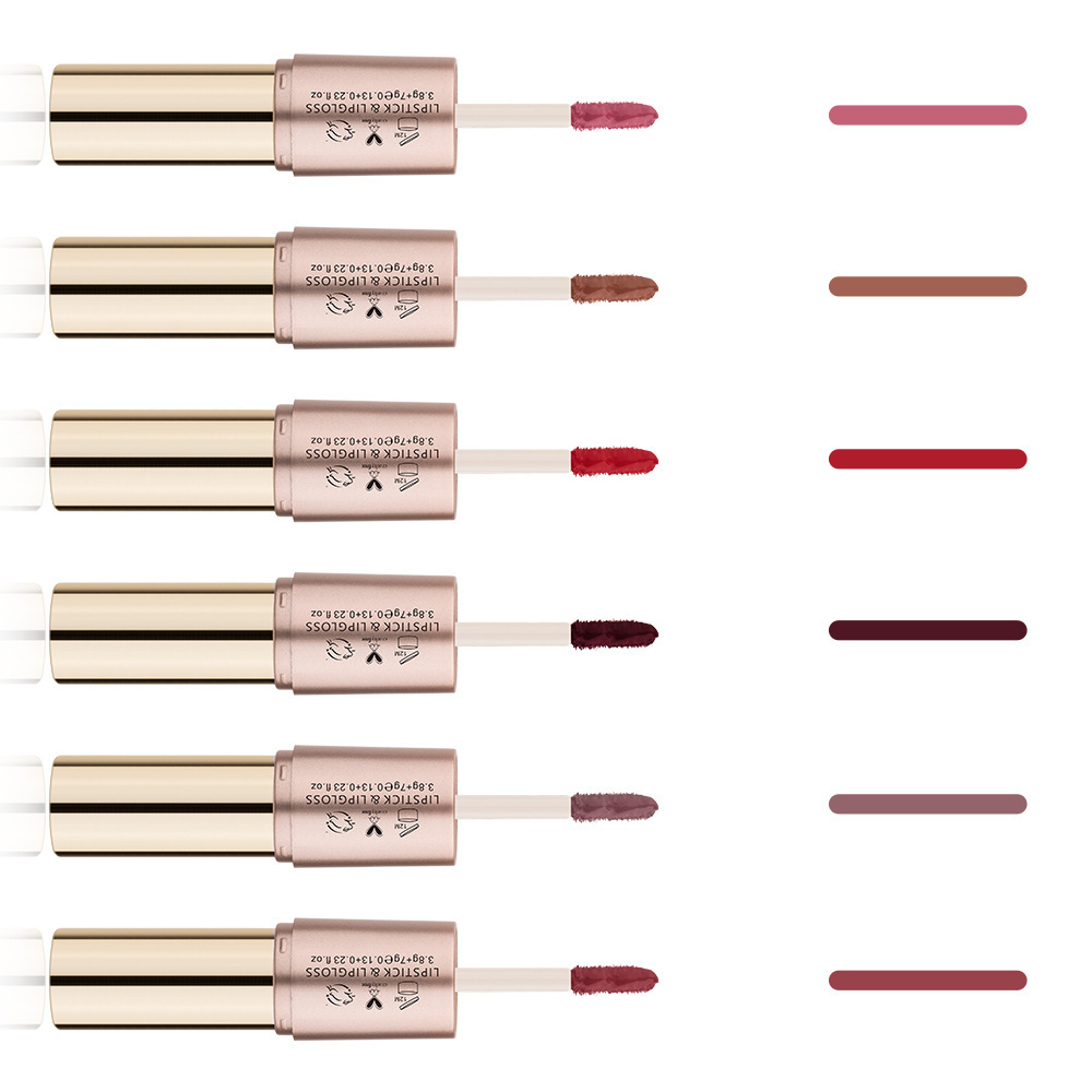 Double-headed Matte Finish Lip Gloss Lipstick