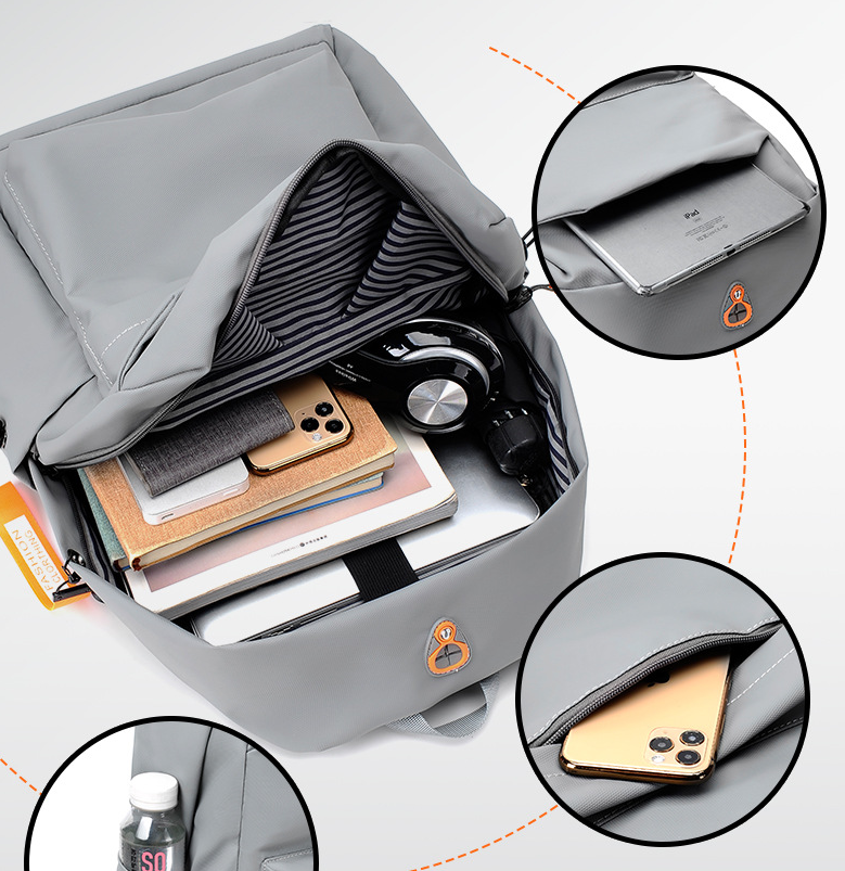 Men's Casual Travel Laptop Bag - Side View