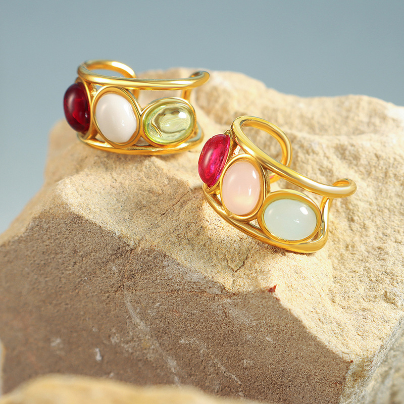 Multi-Color Beads Ring 3