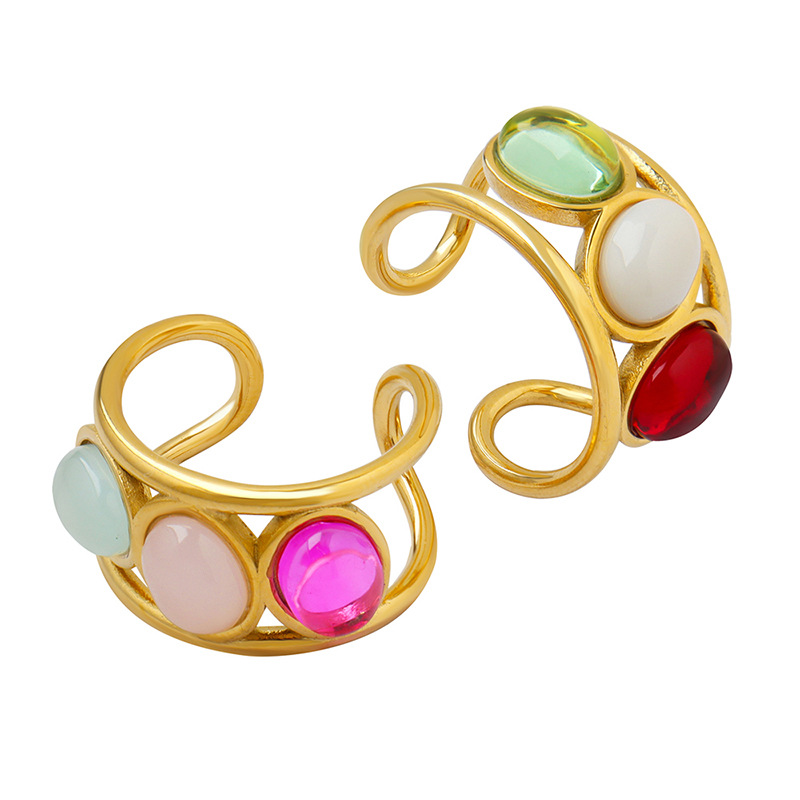 Multi-Color Beads Ring 4