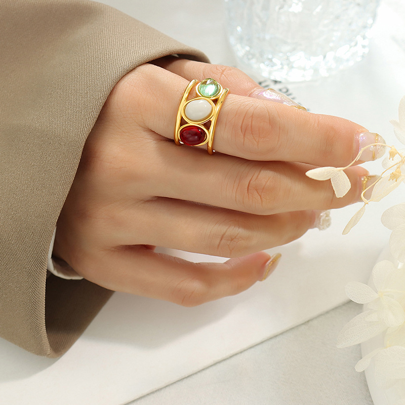 Multi-Color Beads Ring 2
