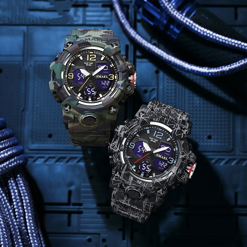 Men's Trendy Watch - Camouflage Dark Green