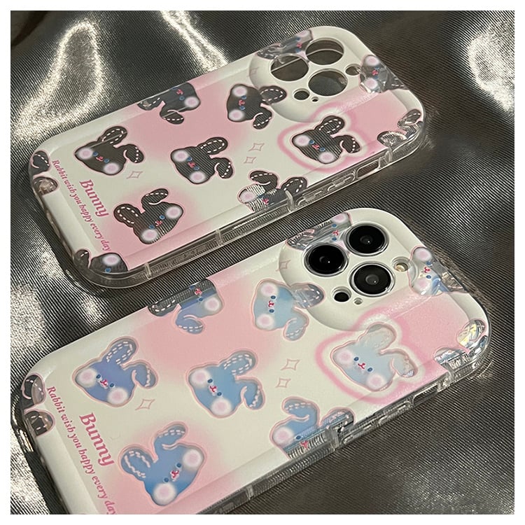 Cute Gradient Laser Rabbit Phone Case 1