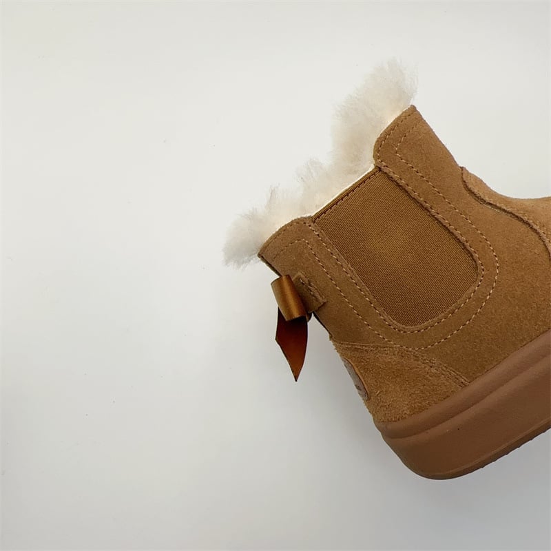 Children's Fur Integrated Cotton Boots 6