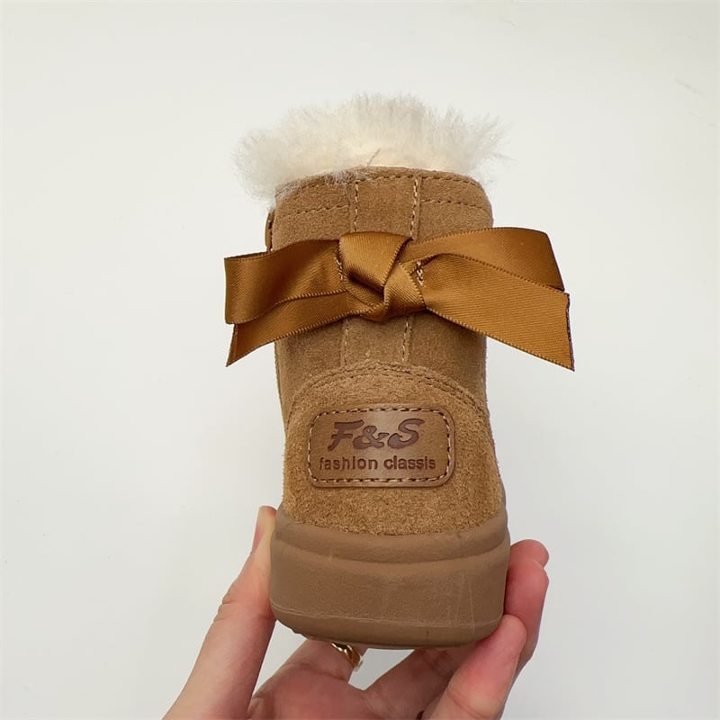 Children's Fur Integrated Cotton Boots 5