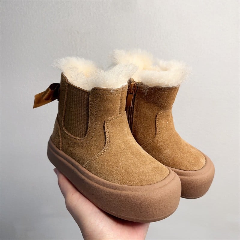 Children's Fur Integrated Cotton Boots 2