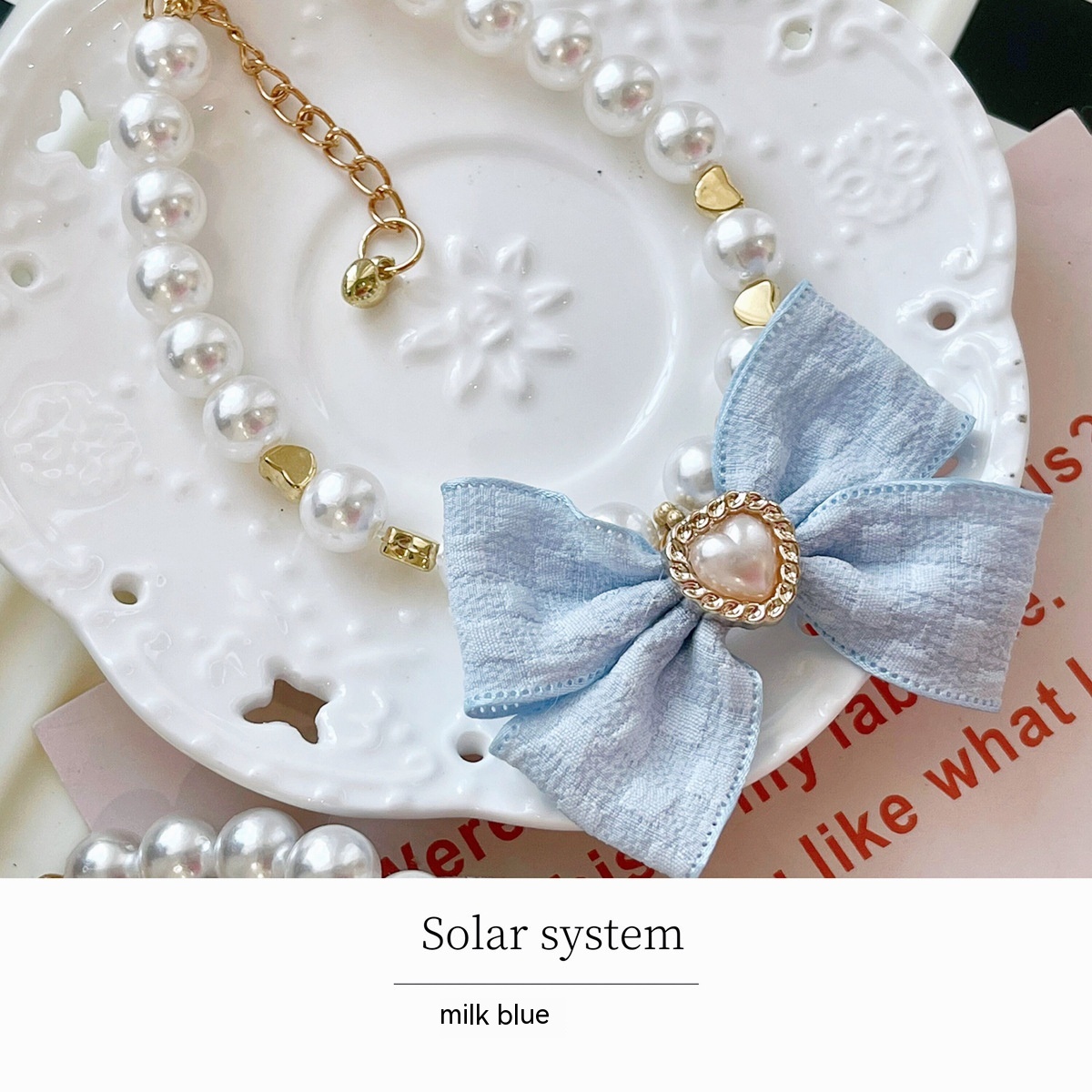 Pearl Collar with Bow