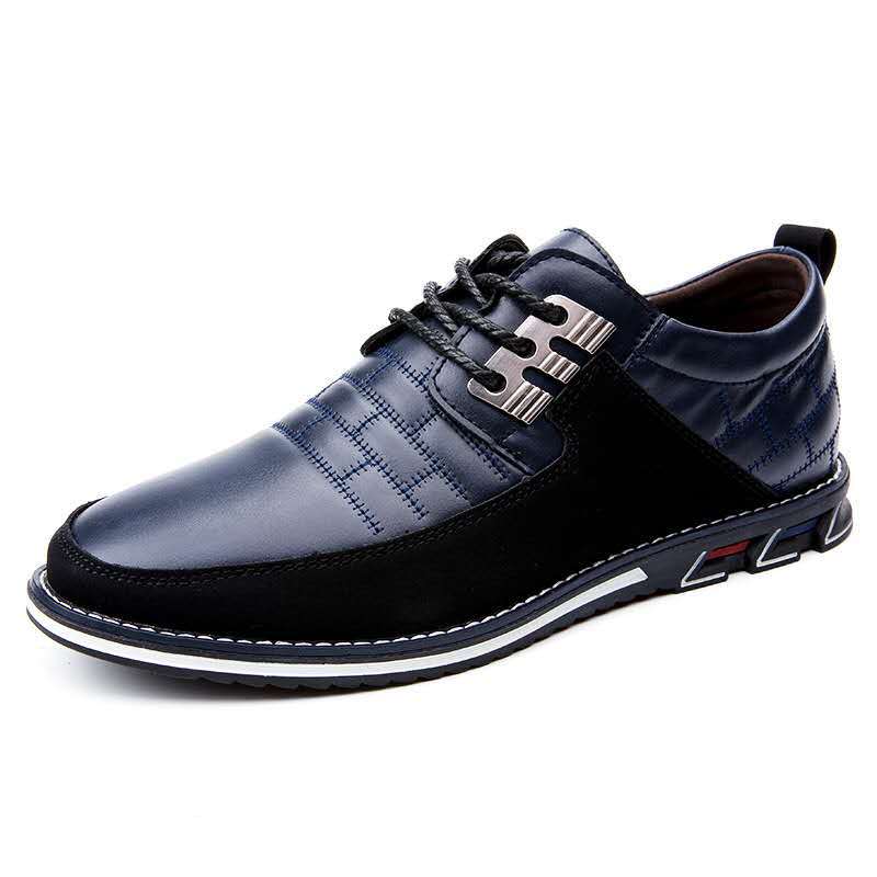 Casual Leather Shoes in Black