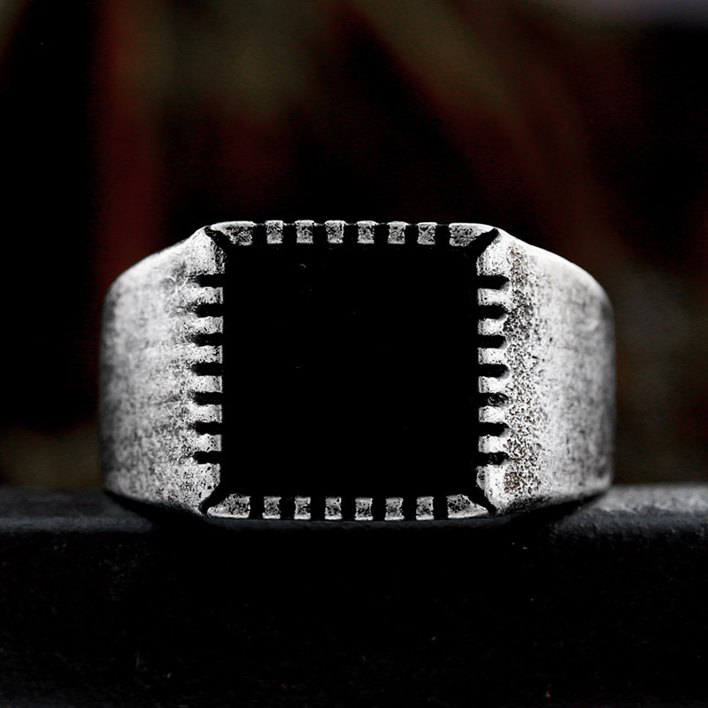 Stainless Steel Vintage Ethnic Style Ring 2