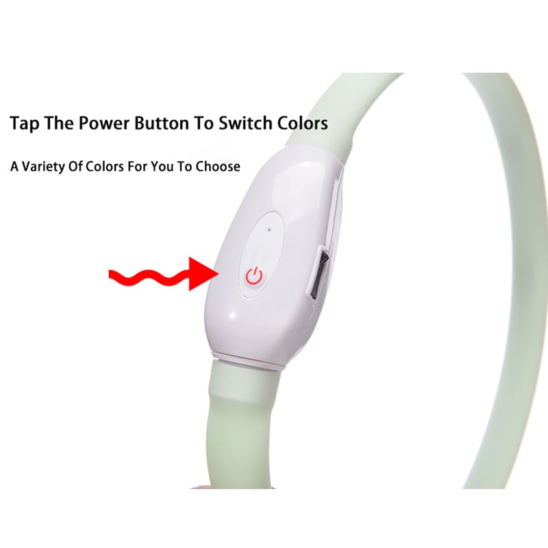 Luminous LED Collar Features