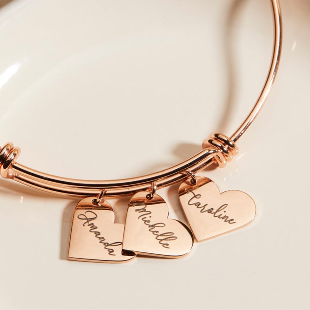 Rose Gold Stainless Steel Name Bracelet