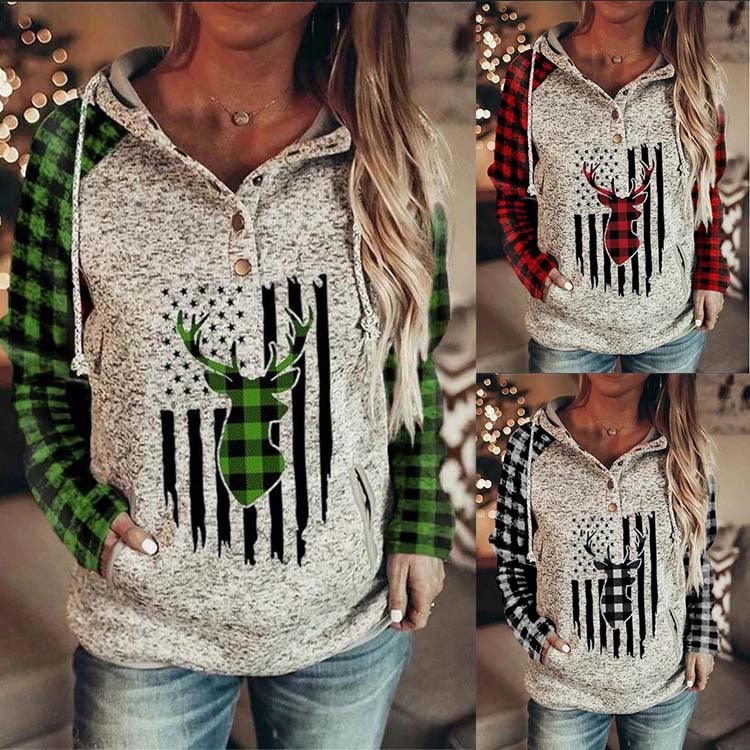 Hooded Loose Fleece Sweater - Image 5