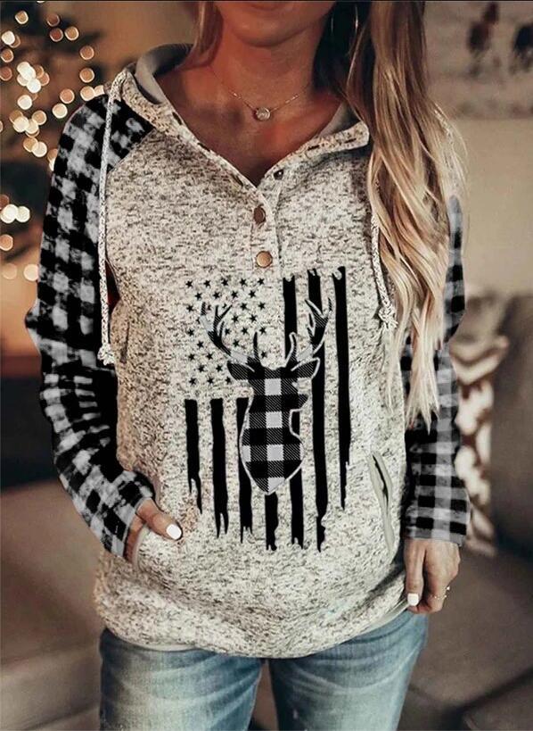 Hooded Loose Fleece Sweater - Image 6