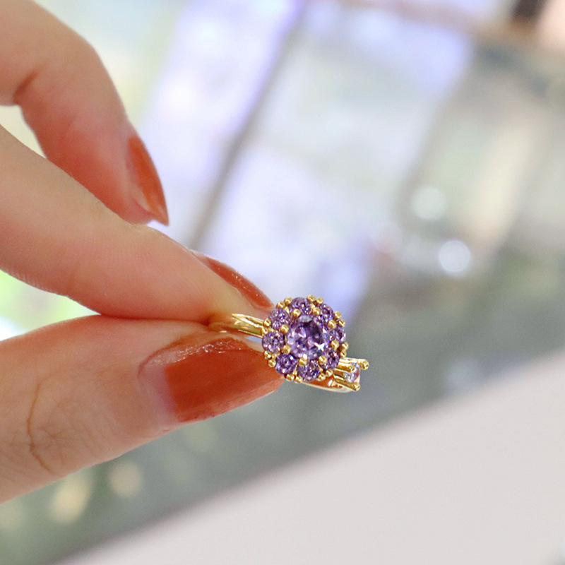 Good Luck Comes Ring Purple