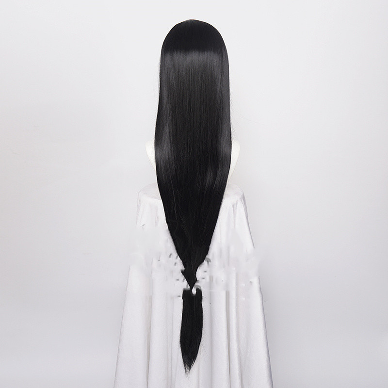 Women's High Temperature Silk Wig 1 Meter Black Image 2