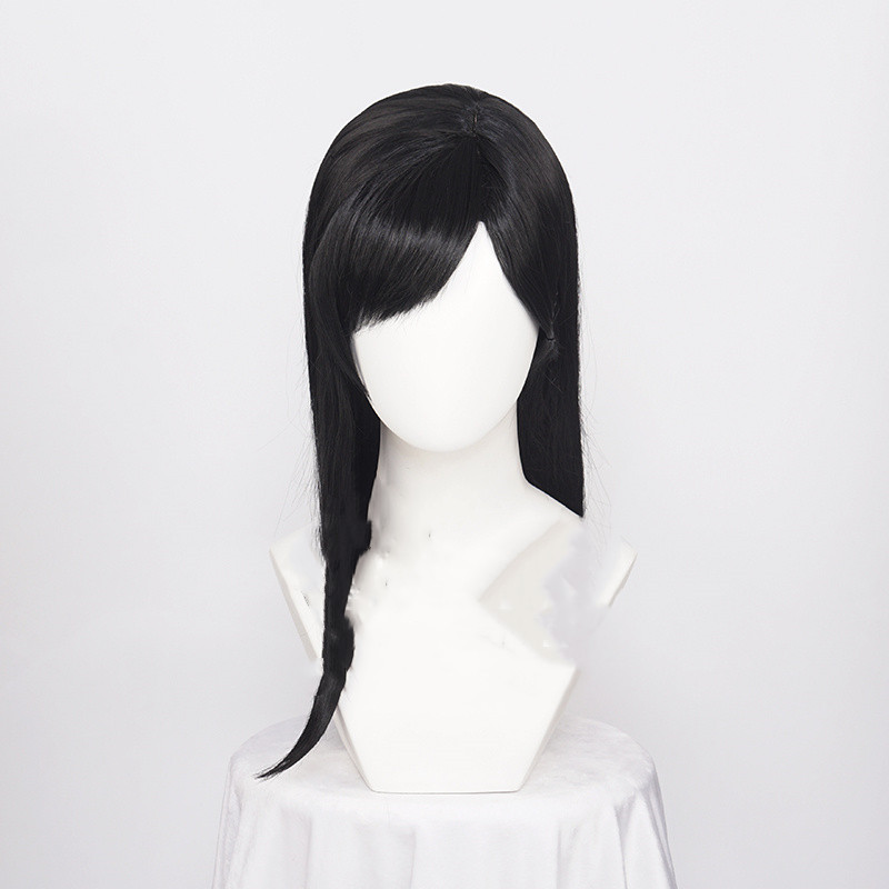 Women's High Temperature Silk Wig 1 Meter Black Image 5