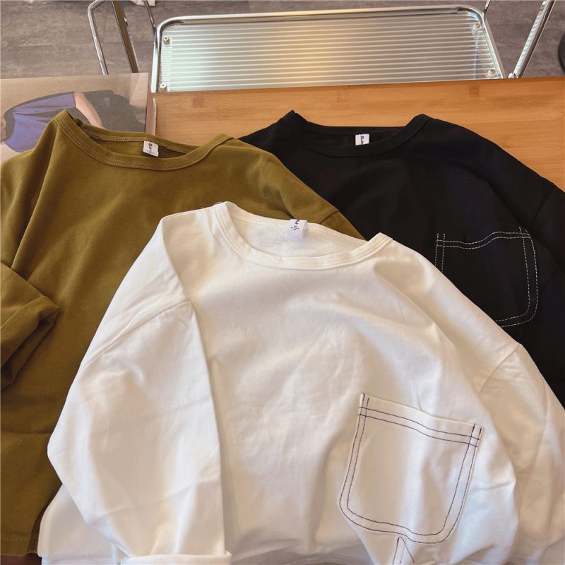 Irregular Bottoming Shirt Image 6